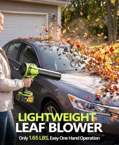 2-in-1 Cordless Handheld Leaf Blower & Vacuum with 2 Batteries and Charger