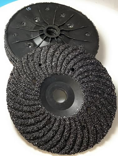 SIGNI 5 Pack SiC Plastic Back Grinding Wheel for Granite/Marble/Concrete and Glasses (7 INCH, 16 GRIT)