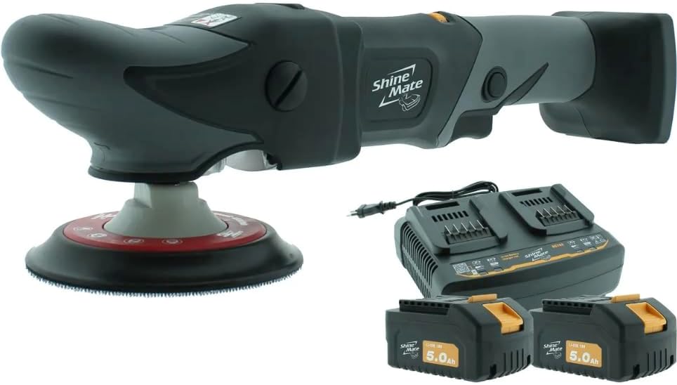 Cordless Polisher Kits | DA Orbital Rotary & Mini Systems | Style Selects Model | 18V & 10.8V Options | Backing Plates 30mm-148mm | Orbit 9mm-21mm Range (EB251-6 KIT, Rotary)