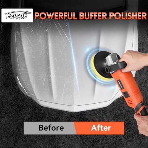 1580W Rotary Car Buffer Polisher 7 Variable Speed for Polishing Waxing