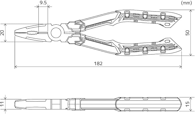 ENGINEER PZ-77 Screw Removal Pliers GTV 7" Combination Plier