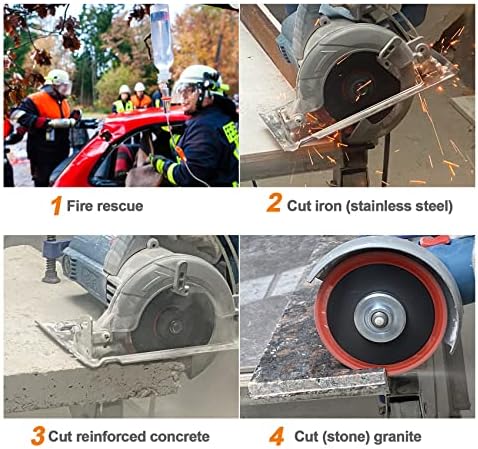 Metal Cutting Diamond Blade 5"- BRSCHNITT 2pcs 125mm All-Purpose Diamond Saw Blade for Rebar Sheet Metal Angle Iron Stainless Steel Concrete.