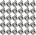 50pcs 0.63" ID Constant Tension Band Hose Clamps, 16mm Spring Band Type Action Hose Clamp Manganese Steel Fuel Line Clamp Low Pressure Air Clip Clamp for Fuel Hose Line Water Pipe Air Tube black