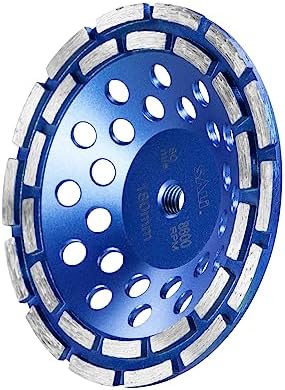SALI 7 Inch Concrete Grinding Wheels 28 Turbo Diamond Segments 5/8-11 Arbor Diamond Grinding Wheel Fit for Paint, Epoxy, Mastic, Coating Removal