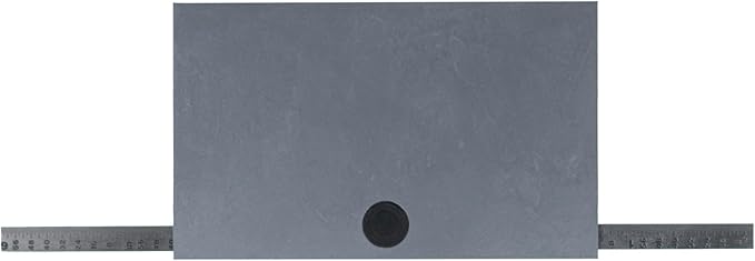PEC Tools Stainless Steel Angle Protractor with Double Graduation, 6" Blade Length, 0-180 Range, Rectangle Head with Graduated Ruler, Made in USA