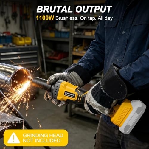 Brushless Cordless Die Grinder, 1/4" Collet, for DEWALT 20V MAX Battery