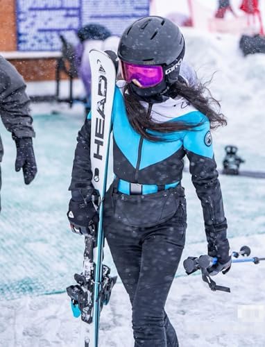 GSOU SNOW Womens Ski Suit One Piece Jumpsuit Snow Jacket Waterproof