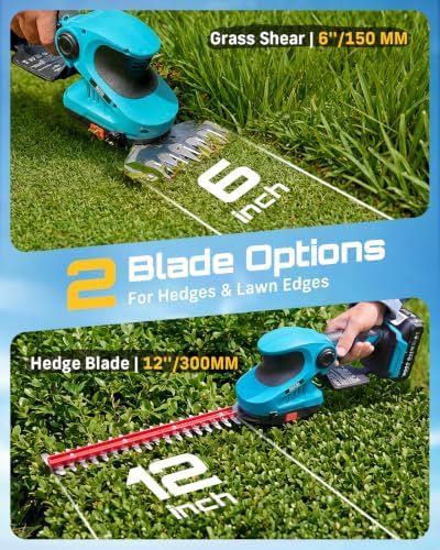 SEESII 3-in-1 Cordless Hedge Trimmer, Grass Shear & Electric Pruning Shears