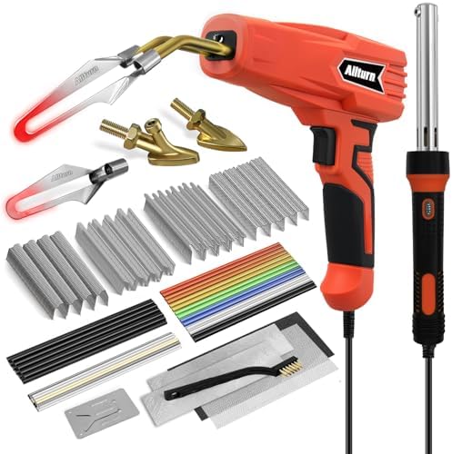 Allturn Plastic Welding Kit with Hot Cutting Tip, 3 in 1 Welder & Repair
