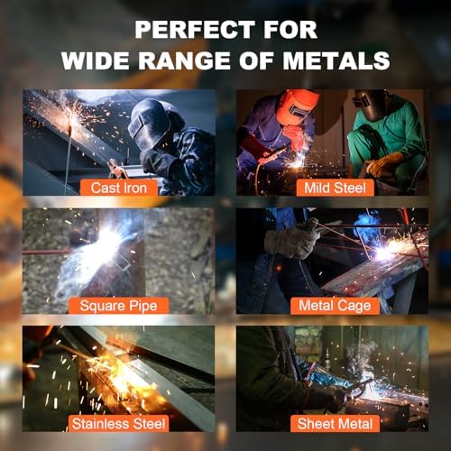 200A Pro Welder, 110V/220V Dual Voltage 2 In 1 ARC/Lift TIG Welding Machine with Synergic Control, IGBT Inverter Stick Welder with Large LED Display, Hot Start, VRD, Arc Force and Anti-Stick