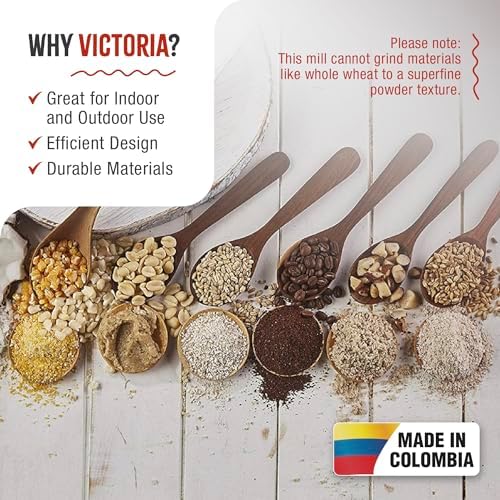 Victoria Manual Cast Iron Grain Mill 2400g with High Hopper
