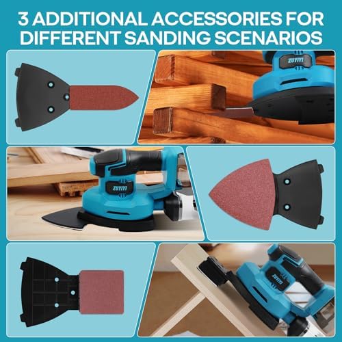 Cordless Detail Sander for Makita 18V Battery, 13000 OPM Palm Sander