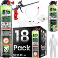 Sprayman Spraycoat Fire Rated Spray Foam Insulation Kit (360 Sq.Ft.) (R-Value 11.32 / 2in) Closed Cell Expanding Sealant Gap Filler for Walls, Attics, Roofs, Basements -Gun & Cleaner Included -18 Pack
