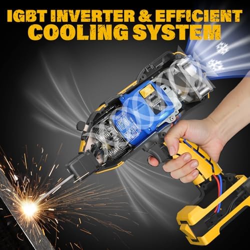 ZEGJAW Welding Machine Portable,110V ARC Handheld Electric Welder Gun with IGBT Inverter 5 Variable Current Adjustment, Fits for 3/64"-1/8" Wire Rods