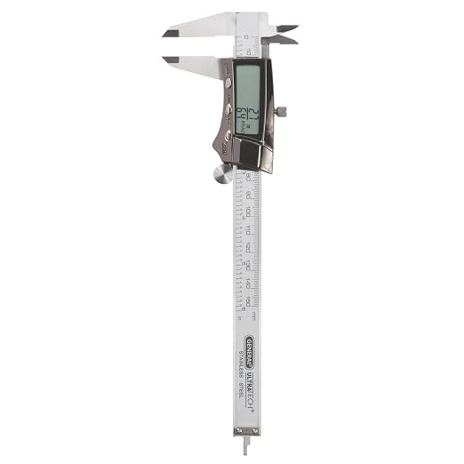 General Tools Digital Caliper #147 - 6" Precision Measuring Tool - Stainless Steel Ruler