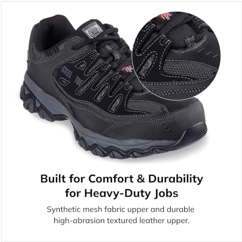 Skechers Men's Cankton Steel Toe Lace Up