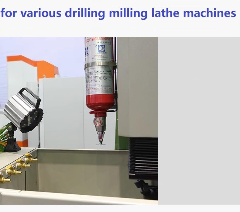 Led Machine Lights IP68,12W 24VV Adjustable Aluminum Alloy Industrial Lighting LED Work Light for Lathe, CNC Milling Machine, Drilling Machine - Short Arm (12)