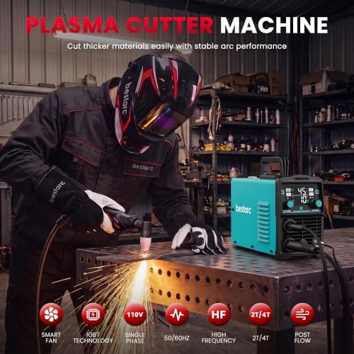 Bestarc 45A Plasma Cutter Machine, 110V Contact Touch Cutting