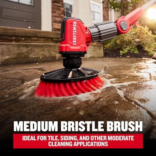 CRAFTSMAN Power Scrubber Bristle Brush Set for V20 Cordless 2-in-1 Power Scrubber (CMCPSMHB)