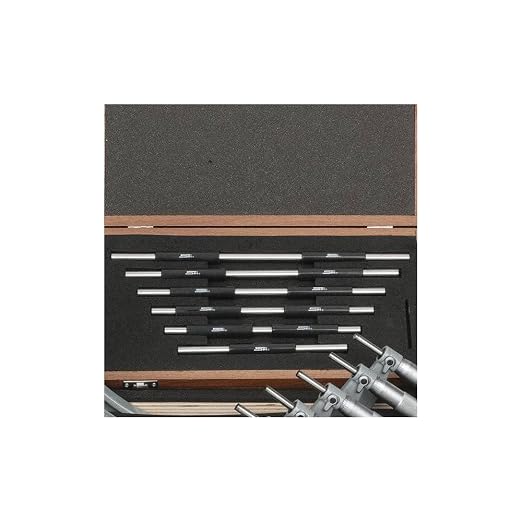 SPI 17-637-0 Calibrated Mechanical Outside Micrometers: 6 Piece Set, 6 to 12 inch Range