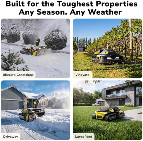 YARBO Y40 Core 3-in-1 Robot Lawn Mower, Snow Blower Gen 2 and Leaf Blower