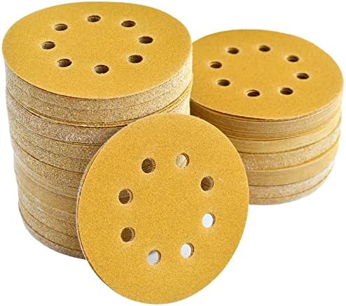 5-Inch 8-Hole Hook and Loop Sanding Discs 150-Grit, 200-Pack