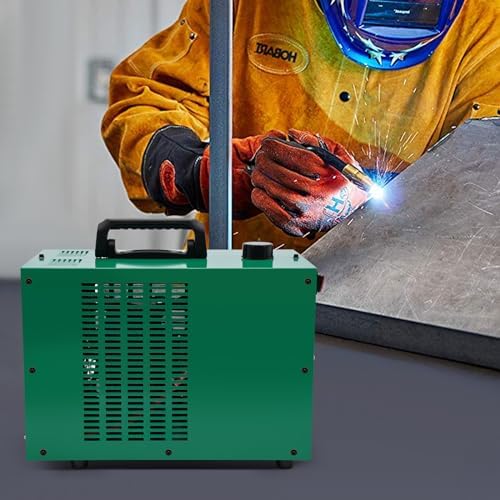 TIG Welding Water Cooler,8L Welder Torch Water Cooling System,110V 370W Welder Torch Water Cooler,7L-9L/min Rated Water Flow with Flow Alarm (8L)