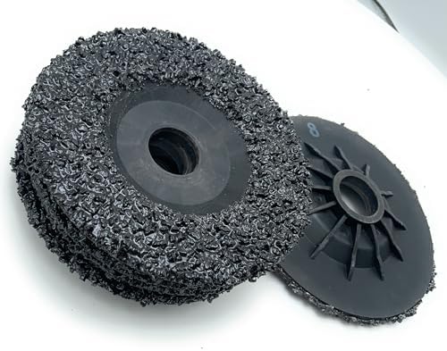 SIGNI 5 Pack SiC Plastic Back Grinding Wheel for Granite/Marble/Concrete and Glasses (4.5 INCH, 8 GRIT)