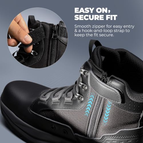 NORTIV 8 Men's Composite Toe Work Boots with Wide Toe Box
