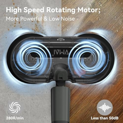 Cordless Electric Mop, Electric Floor Cleaner with Floor Cleaning Solution