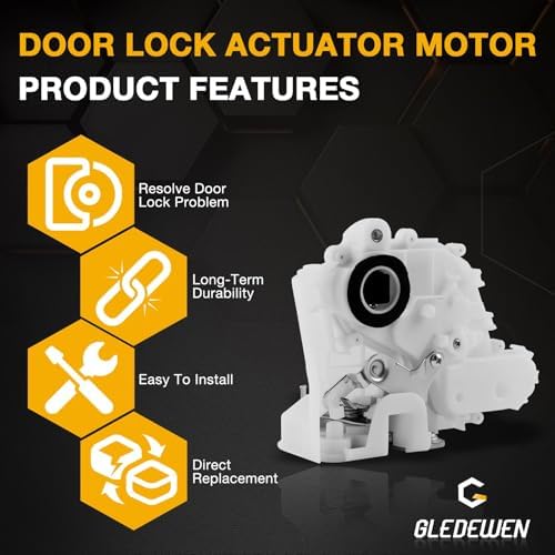 4Pcs Door Lock Actuator for 2007-2011 Honda CR-V CRV EX EX-L LX SE, Front-Rear 4 Doors Lock Latch Assembly Replacement 72150-SWA-A01, 72110-SWA-D01, 72650-SWA-A01, 72610-SWA-A01