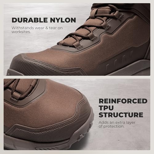 NORTIV 8 Men's Composite Toe Work Boots Slip Resistant