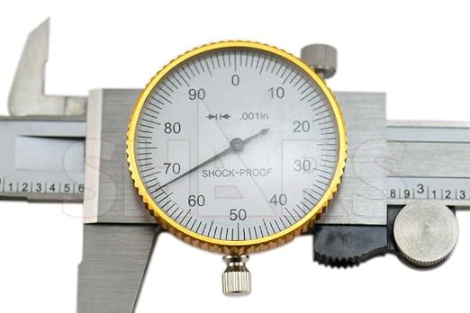 Shars 6" & 12" Dial Caliper Combo .001" Double Shock Proof Stainless 303-1310N New L)