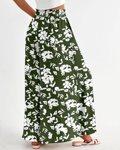 BTFBM Wide Leg Flowy Palazzo Pants for Women