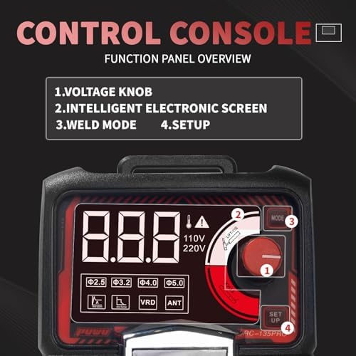 135A 110V 2-in-1 Stick Lift TIG Welder, Mini Portable Welding Machine