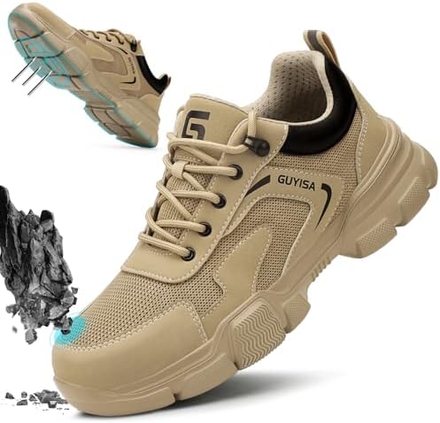 Steel Toe Shoes for Men Puncture Resistant Mens Safety Work Shoes