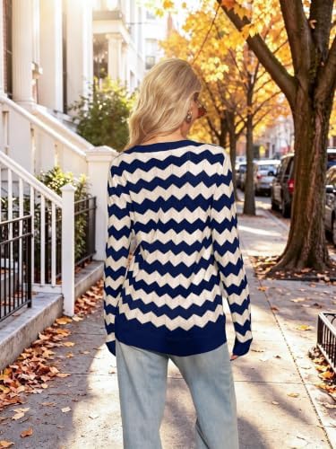 Womens Sweaters Crew Neck Long Sleeve Casual Fall Outfits Fashion Clothing