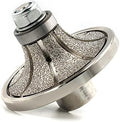 Z-LION B20 3/4" Diamond Hand Profile Wheel Router Bit Half Profiler Wheel for Granite Concrete Marble Edge with 5/8"-11 Thread