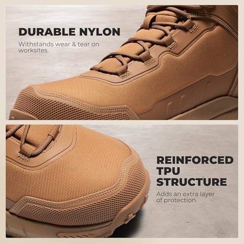 NORTIV 8 Men's Composite Toe Work Boots Slip Resistant