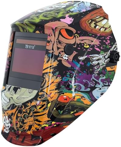 Antra Digital Solar Power Auto Darkening Welding Helmet - DP3-6404 True Color 3/5-13 w/Tack Mode, Shade Lock, Two Step Delay, Low TIG Rating 2A - Precision Protection for Welding Excellence