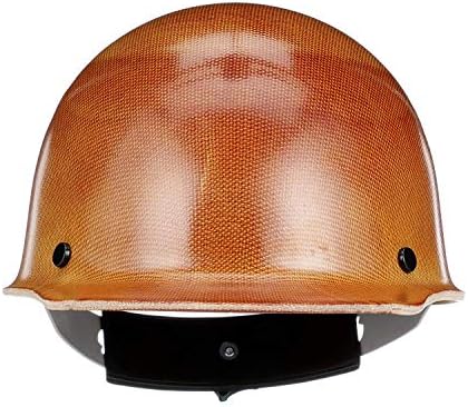 MSA 816651 Skullgard Cap Style Safety Hard Hat with Swing Ratchet Suspension | Non-slotted Cap, Made of Phenolic Resin, Radiant Heat Loads up to 350F - Standard Size in Tan