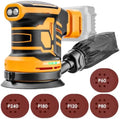 Cordless 5-Inch Random Orbital Sander Compatible with DeWalt 20V Battery