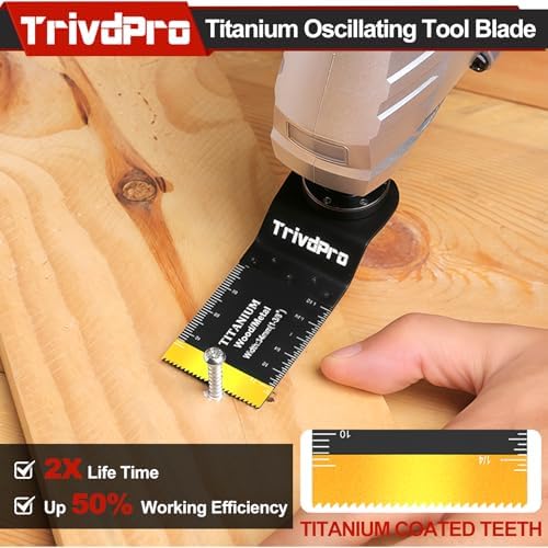 Oscillating Tool Blade Multitool Blades - TrivdPro 60pcs Multi Tool Blades