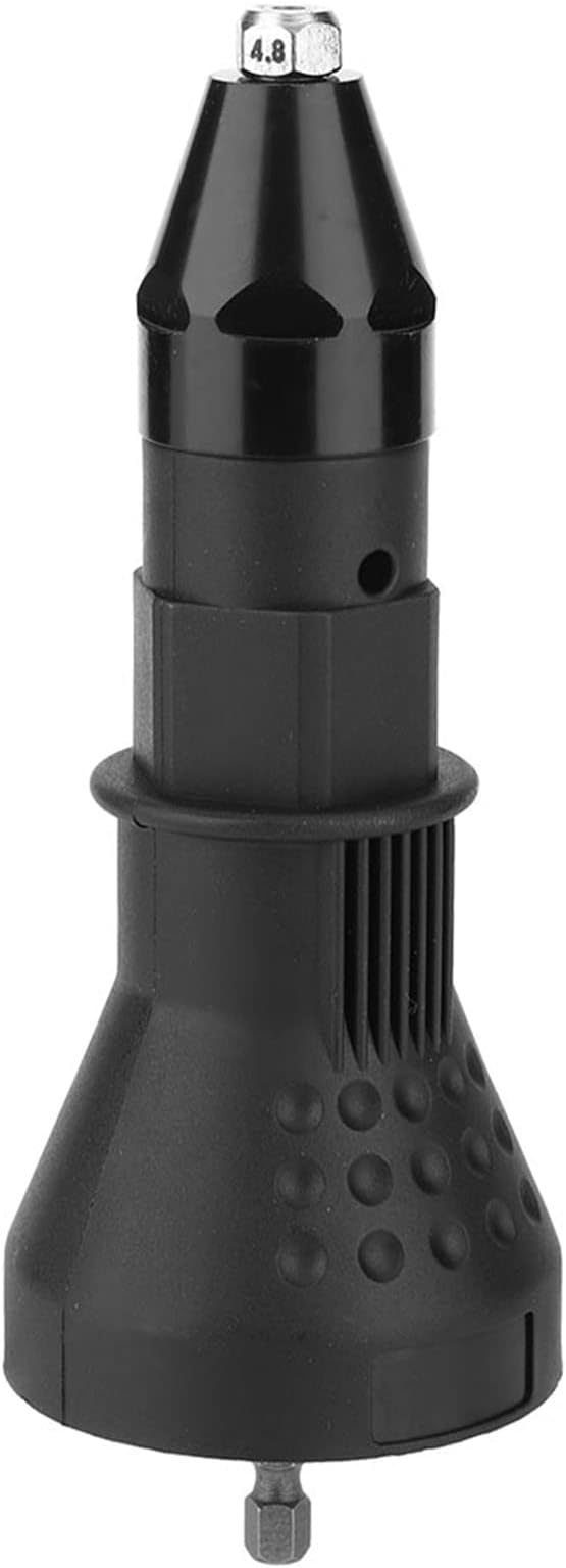 Hilitand Riveting Gun Adapter Electric Rivet Nut Gun Adapter Riveter Gun Adaptor Riveting Insert Nut Power Drill Tool Kit(Black)