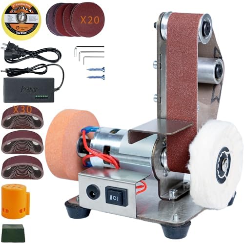 Mini Belt Sander, Electric Small Sander Knife Sharpener, 5.1''x6.7''x7.5''