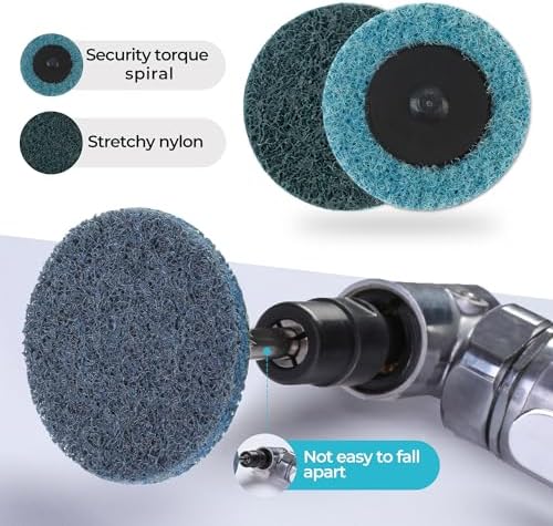 46 PCS Sanding Discs 2 Inch Quick Change Sanding Discs Die Grinder Sanding Disc Fine Coarse Medium Surface Conditioning Discs for Burr Finish Rust Paint Removal