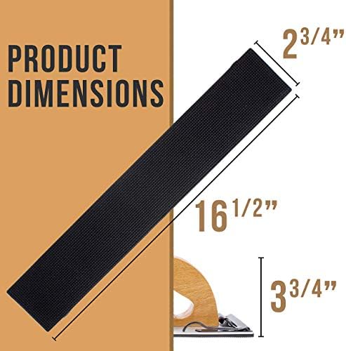 Bundle with TCP Global Wooden Handle Longboard Sander & 80 & 220 Grit Gold - Longboard Continuous Roll 20 Yards Long by 2-3/4" Wide PSA Self Adhesive Stickyback Longboard Sandpaper