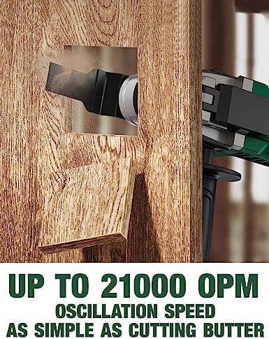 KIMO 20V Cordless Oscillating Tool Kit with 26-Pcs Accessories, Max 21000 OPM, 6 Variable Speed & 3° Oscillating Angle, Battery Powered Oscillating Multi-Tool for Cutting Wood/Nailing/Scraping/Sanding