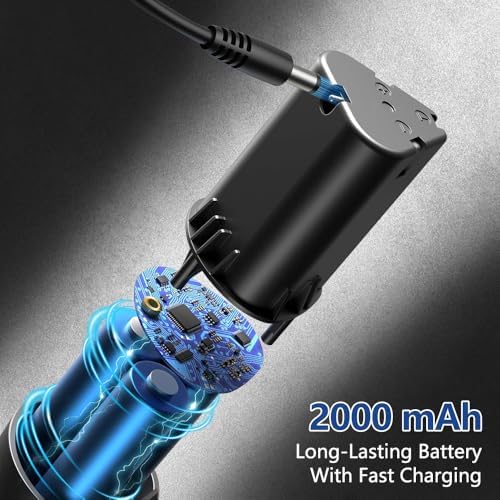 XPENG 12V mini Cordless Rotary Tool Kit, 6 Variable Speeds 5000-25000 RPM 2000mAh Fast-Charging 102 Pcs Accessories for Sanding, Polishing, Carving, Cutting, Drilling and DIY Crafts