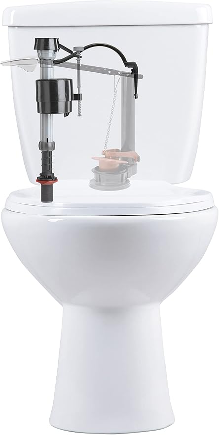 Fluidmaster K-400A-5004 Universal Toilet Fill Valve and 2 in. Toilet Flapper Repair Kit